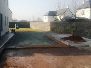 SMA Tarmac Driveway with Brick Border and Concrete Base for Shed in Wexford Town