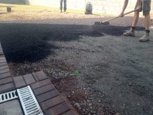 SMA Tarmac Driveway with Brick Border and Concrete Base for Shed in Wexford Town