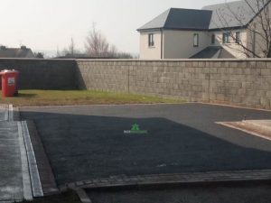 SMA Tarmac Driveway with Brick Border and Concrete Base for Shed in Wexford Town