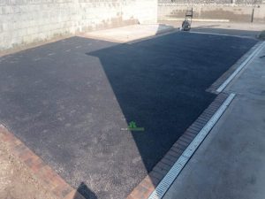 SMA Tarmac Driveway with Brick Border and Concrete Base for Shed in Wexford Town