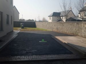 SMA Tarmac Driveway with Brick Border and Concrete Base for Shed in Wexford Town