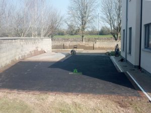 SMA Tarmac Driveway with Brick Border and Concrete Base for Shed in Wexford Town