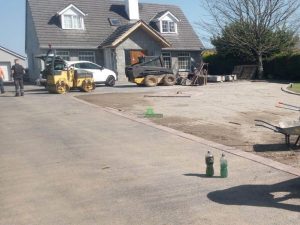 Stone Mastic Asphalt Driveway with Block Paved Diamond and Borders in Wexford City