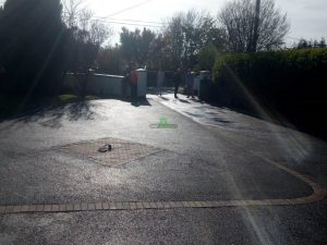 Stone Mastic Asphalt Driveway with Block Paved Diamond and Borders in Wexford City