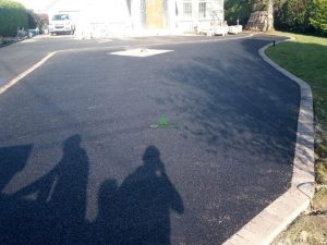 Stone Mastic Asphalt Driveway with Block Paved Diamond and Borders in Wexford City