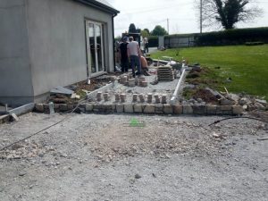 Tar and Chip Driveway and Raised Patio in Coolgreany, Co. Wexford