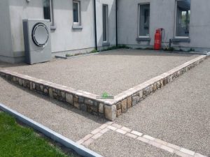 Tar and Chip Driveway and Raised Patio in Coolgreany, Co. Wexford