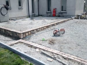 Tar and Chip Driveway and Raised Patio in Coolgreany, Co. Wexford