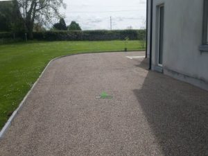 Tar and Chip Driveway and Raised Patio in Coolgreany, Co. Wexford