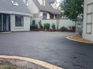 Tarmacadam Driveway with Granite Setts Border in Wicklow City